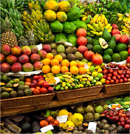 Woman with fresh vegetables